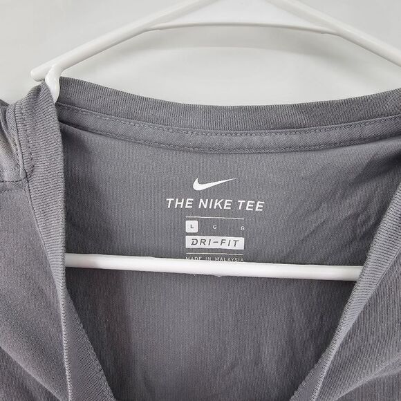 Nike tee large mens gray tshirt gym work - Picture 3 of 3